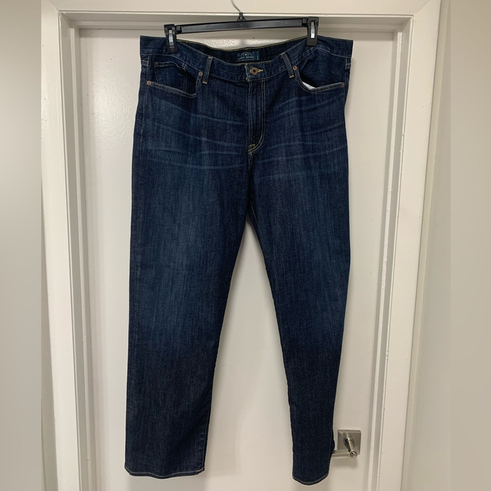 Mens Lucky Brand 363 Vintage Straight Super Soft Denim Jeans Pants 42 x 32